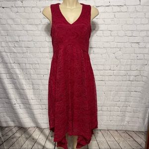 Bridesmay Stretch Lace Knit Dress Size L - Dark Red - Stunning!